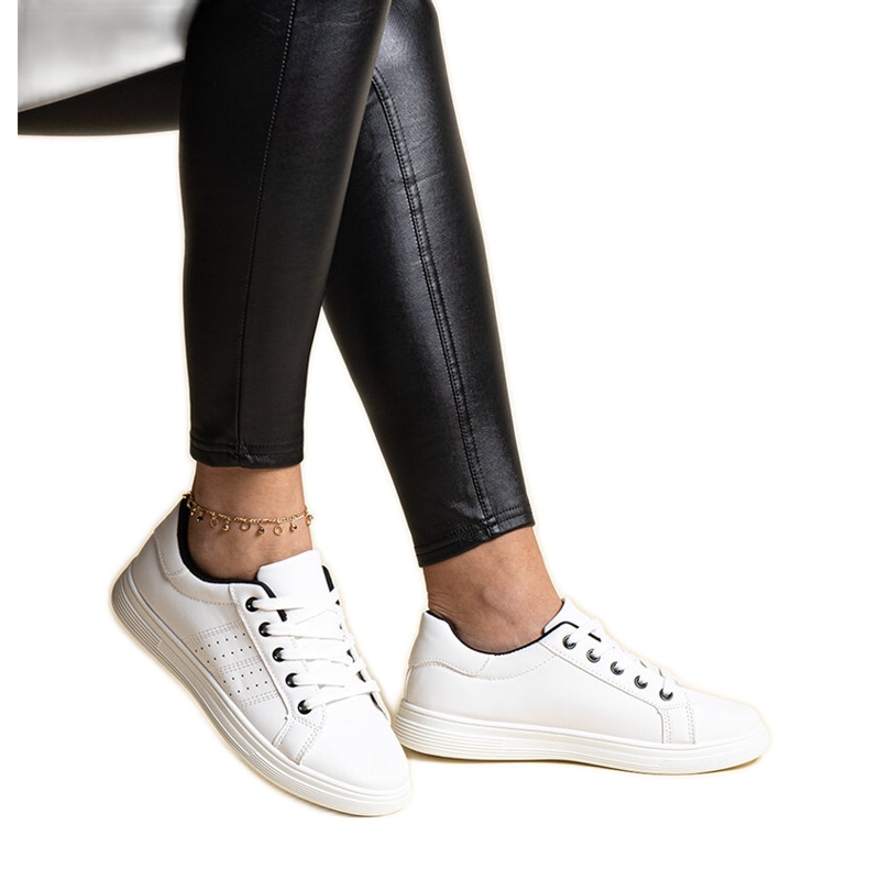 Bijele Cathleen tenisice od eko kože bijela