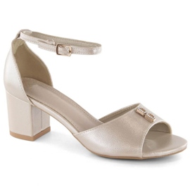 Zlatne sandale na petu Vinceza W JAN306 zlatni