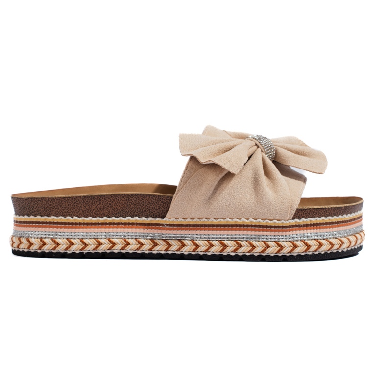 Navlake od antilopa bež boje s mašnom