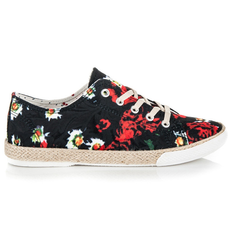 Kylie Espadrile na vezanje crno