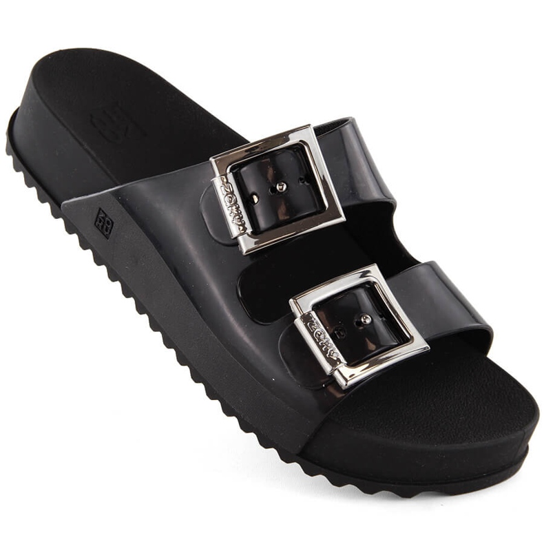 Udobne ženske papuče, mirisne, elastične, gumene, crne, Zaxy HH285157 crno