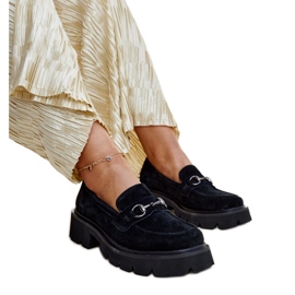 Vinceza crne kožne natikače crno