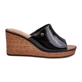 Ženske lakirane japanke Sergio Leone KL213 crne crna