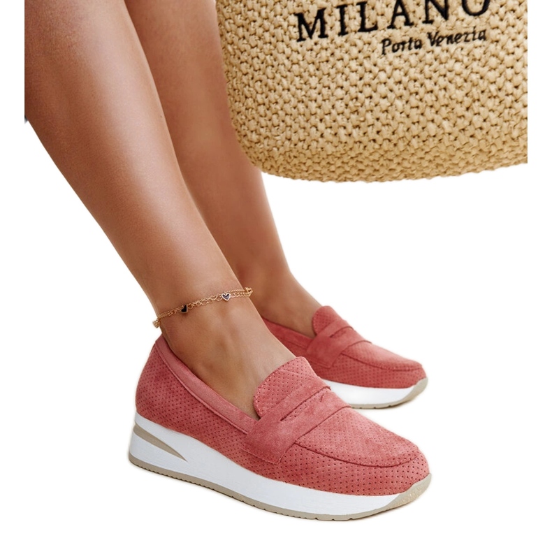 Ružičaste perforirane Muna cipele ružičasta