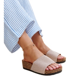 Tamno bež mule s plutenim Naifene klinom