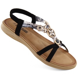 Udobne sandale Artiker W HBH75B, crne crna