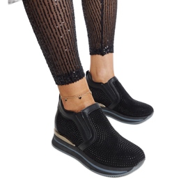 Crne tenisice na wedge Cadelaria crna