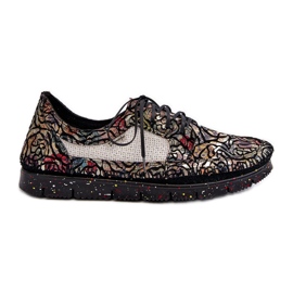 Ženske cipele s uzorkom Maciejka 06347-01 crne crna