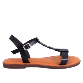 Pourta Crne ženske sandale crna