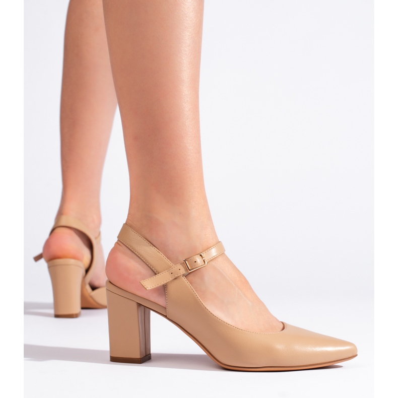 Elegantne ženske cipele bež boje Sergio Leone