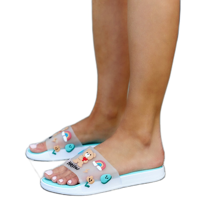 Mint papuče s gumenim gornjištem Diaspa plava