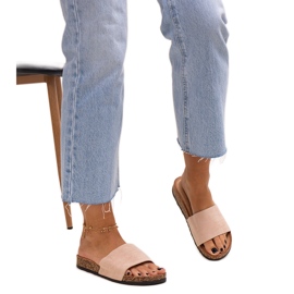 Klasične japanke s potplatom od Matilte pluta bež