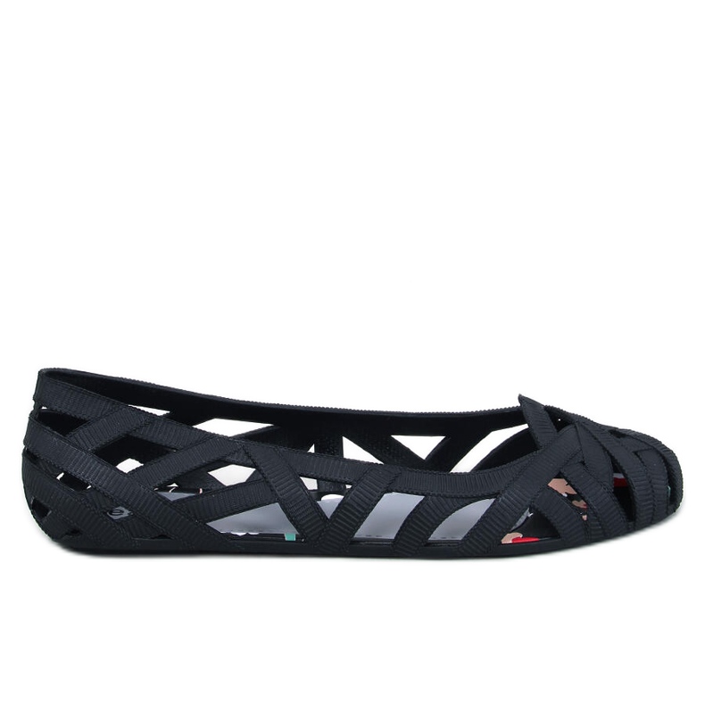 Meliski Chassa Crne ažur balerinke crno