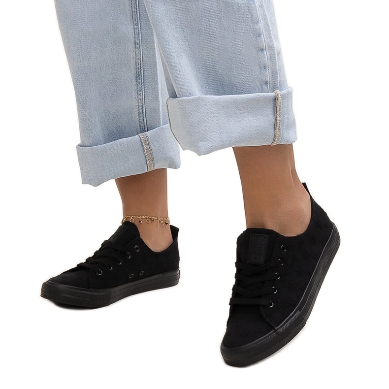 Crne tenisice od tkanine Big Star LL274226 crno