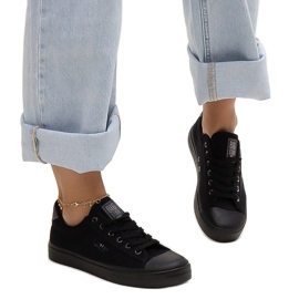 Crne tenisice od tkanine Big Star LL274092 crno