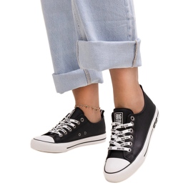 Crne tenisice od eko kože Big Star KK274096 crna