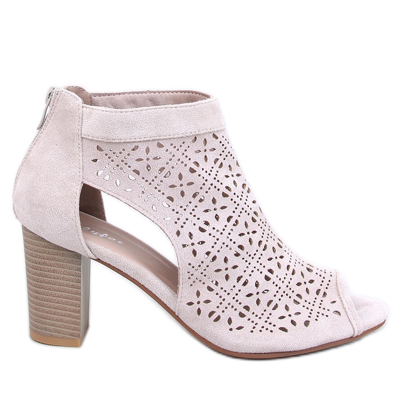 Otvorene gležnjače Pierre Beige s otvorenim prstima bež