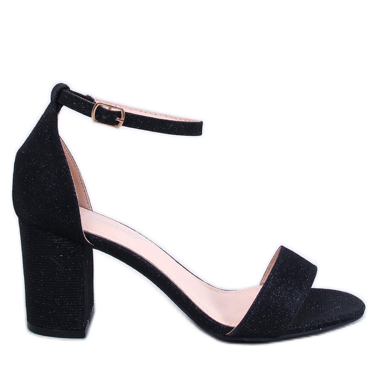 Prelivajuće Yanas crne sandale na visoku petu crno