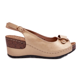 Ženske lagane sandale na tanku udobnu obuću Bež Efravia