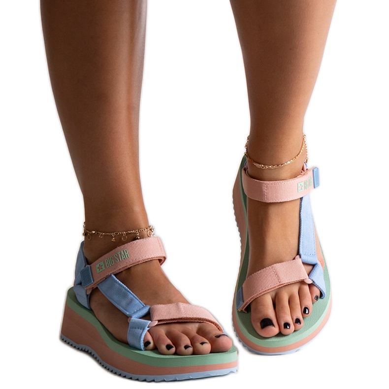 Šarene sandale Big Star NN274A055 plava