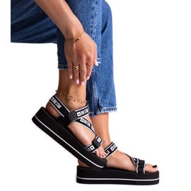 Crne sandale s platformom Big Star NN274A525 crna