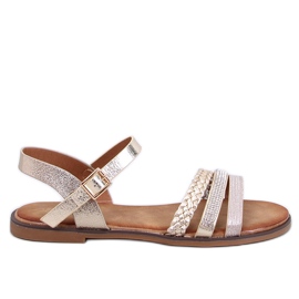 Pasini Gold ženske sandale zlatni