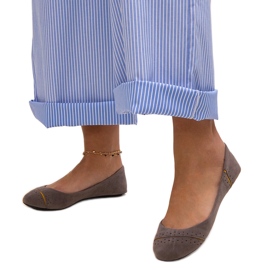 Sive klasične Dorris balerinke siva