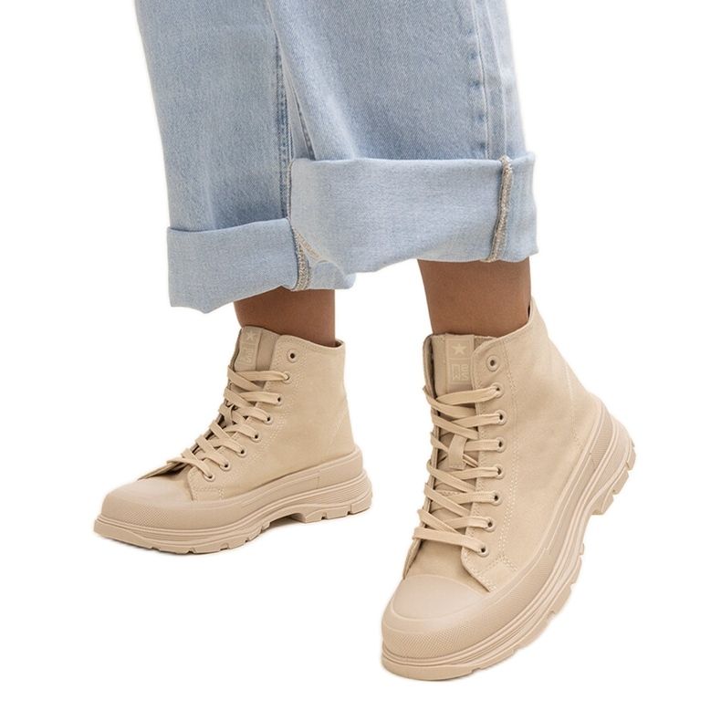 News Rosalinda visoke bež masivne tenisice