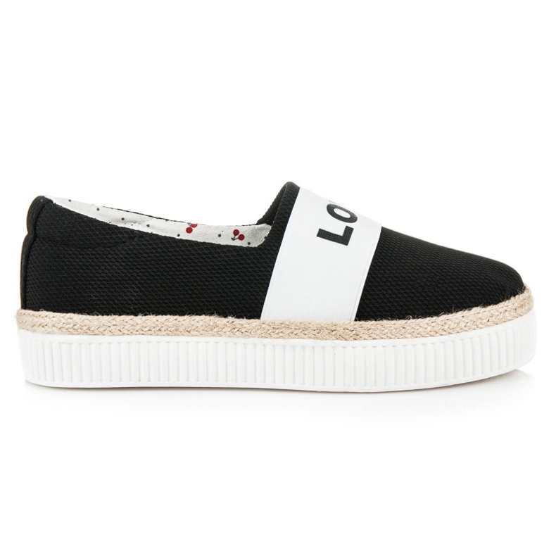 Kylie Espadrile Love &amp; Peace crno