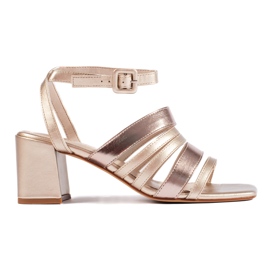 Sabrina Ženske zlatne sandale s remenčićima marke Sergio Leone zlatni