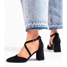 Crne ženske cipele od brušene kože Sergio Leone crna