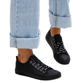 Crne tenisice od eko kože Big Star KK274106 crna