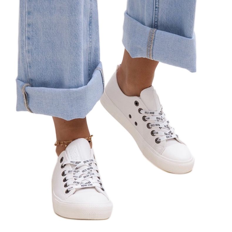 Bijele tenisice od eko kože Big Star KK274105 bijela