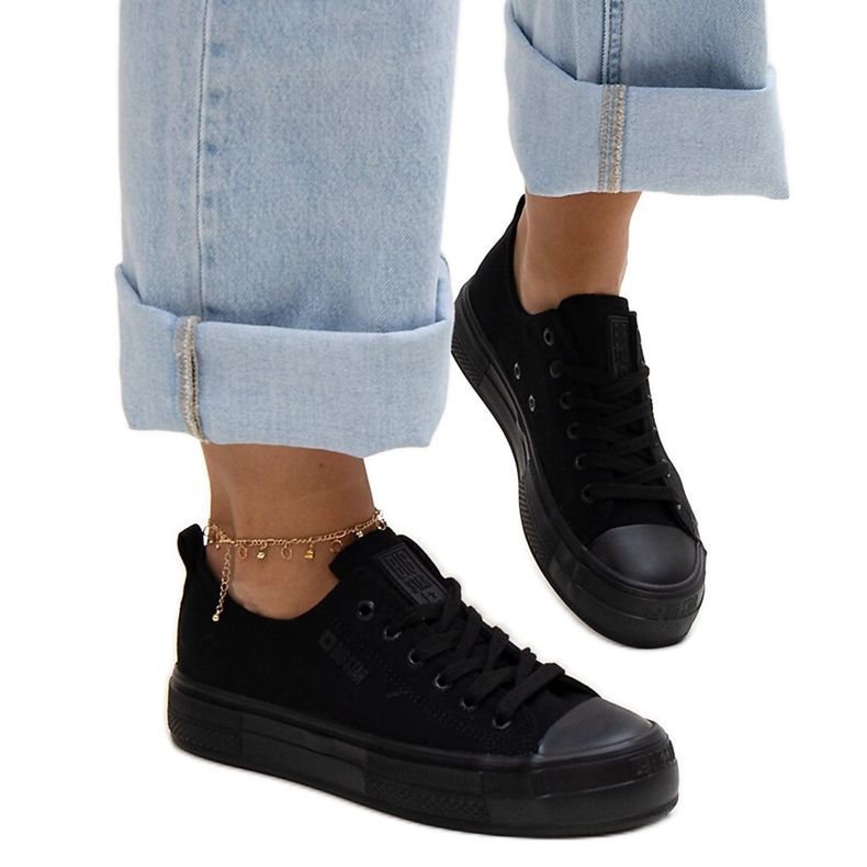 Crne tenisice od tkanine Big Star NN274852 crno