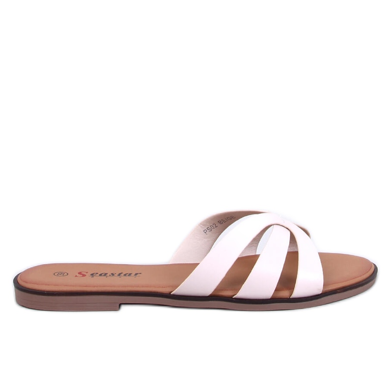 Nježne ženske papuče Fabrices Beige bež