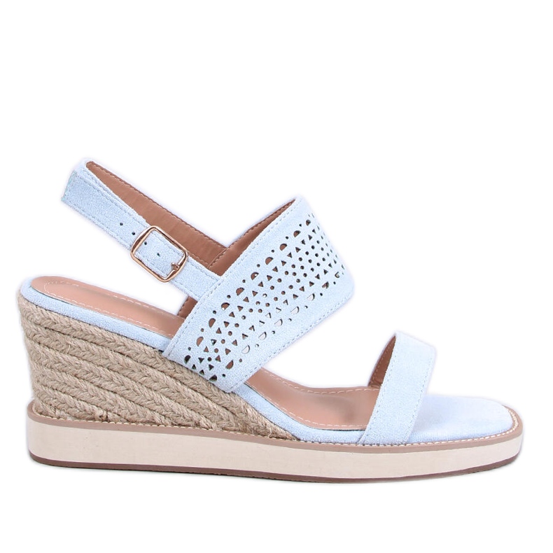 Debeve Blue espadrile sandale na klin plava