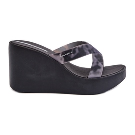 Ženske japanke na wedge 83520 Ipanema High Fashion Slide Fem crne crna