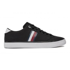 Tommy Hilfiger Cipele Hi Vulc Low Stripes Mesh M FM0FM04946BDS crna