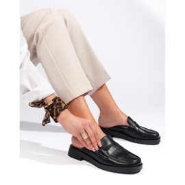 Crne japanke s debelim potplatom crna