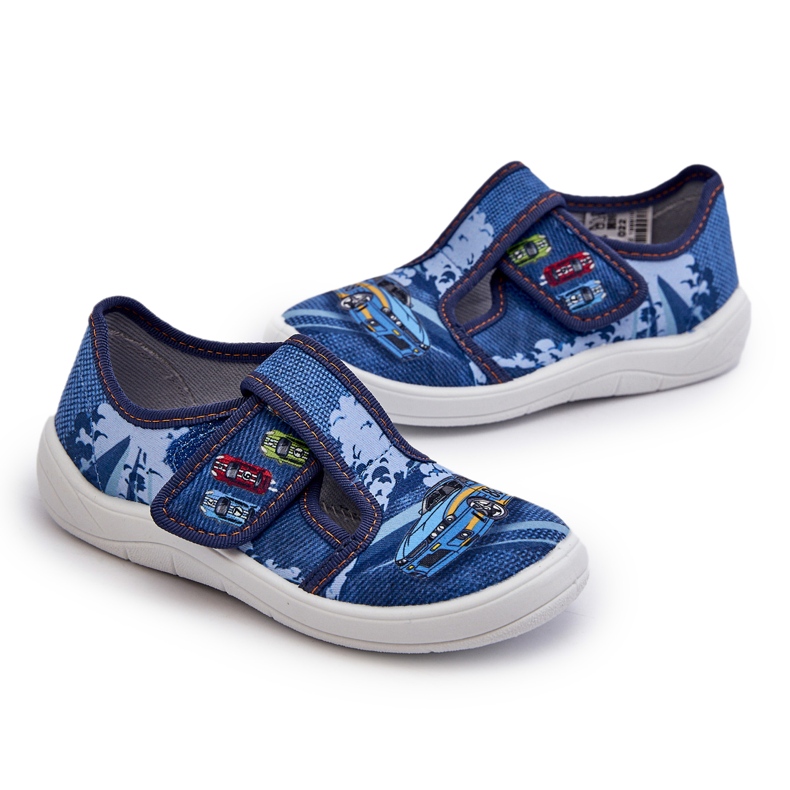 Dječje papuče na čičak Befado 911X022 Plave plava