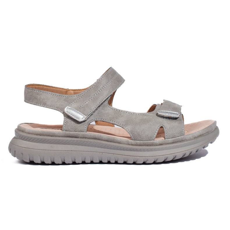 Udobne ženske sandale sive boje siva