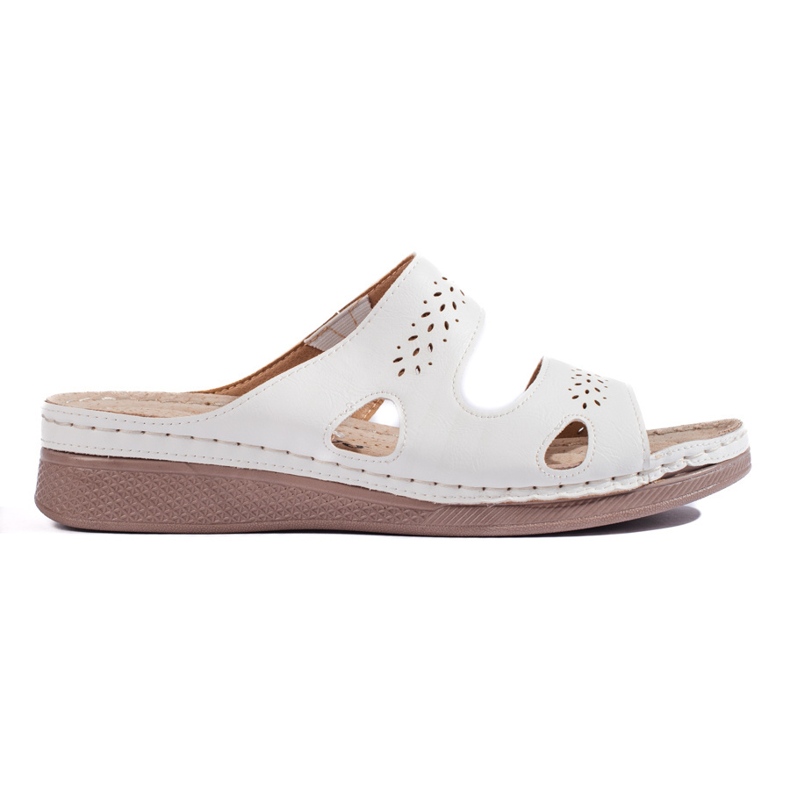 Udobne bijele ženske japanke bijela