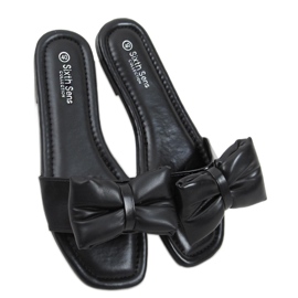 Mili Crne papuče s mašnom crna