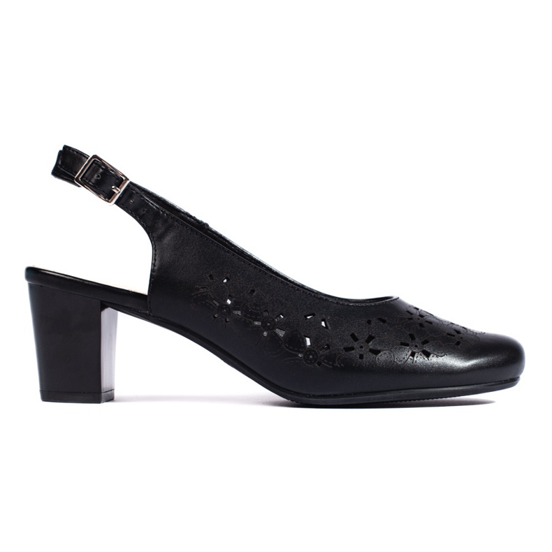 Sergio Leone Ženske ažurne crne cipele crno