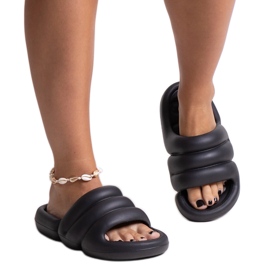 Crne pjenaste papuče Haile crna