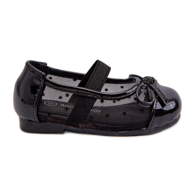 Dječje balerinke s mašnicom, Black Jellema crno