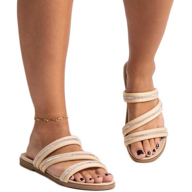 Bež japanke sa kamenčićima iz Martinele