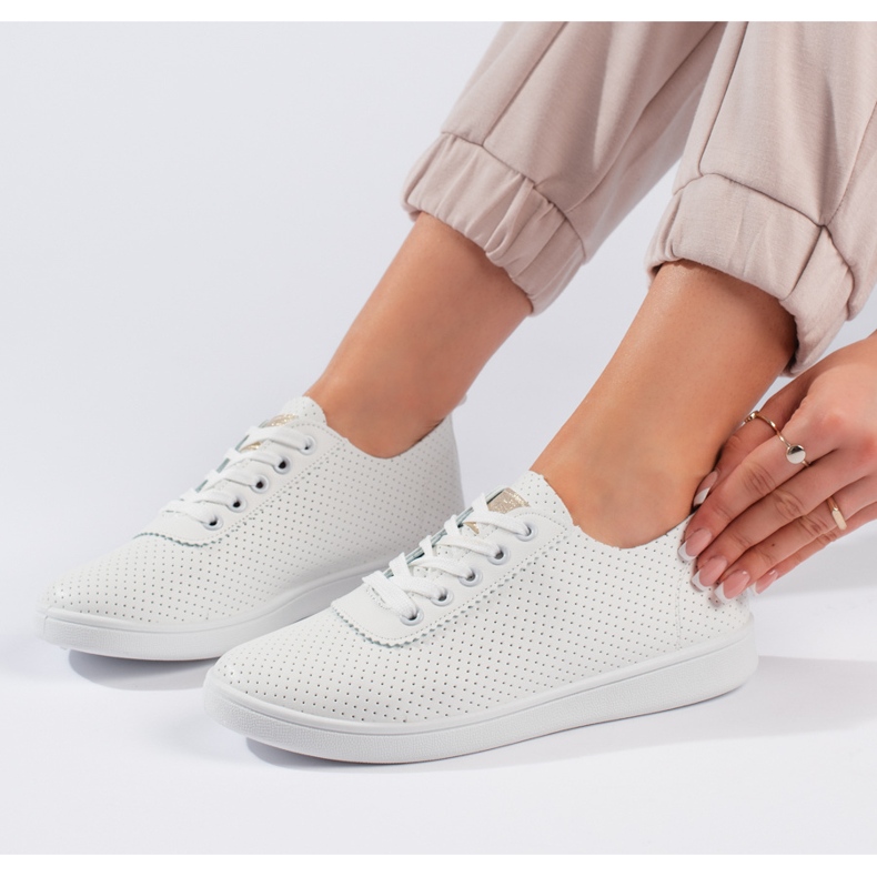 Seastar Ženske bijele cipele na vezanje bijela