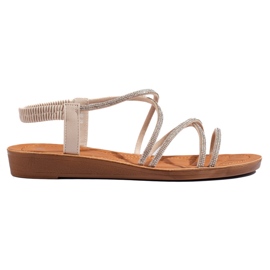 Bež natikače sa kamenčićima