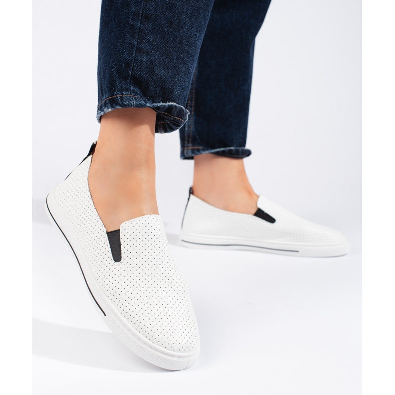 Ženske ažur bijele tenisice bijela